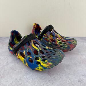Merrell Hydro Moc Water Shoes Womens Size 5 Rainbow Multicolor Tie Dye